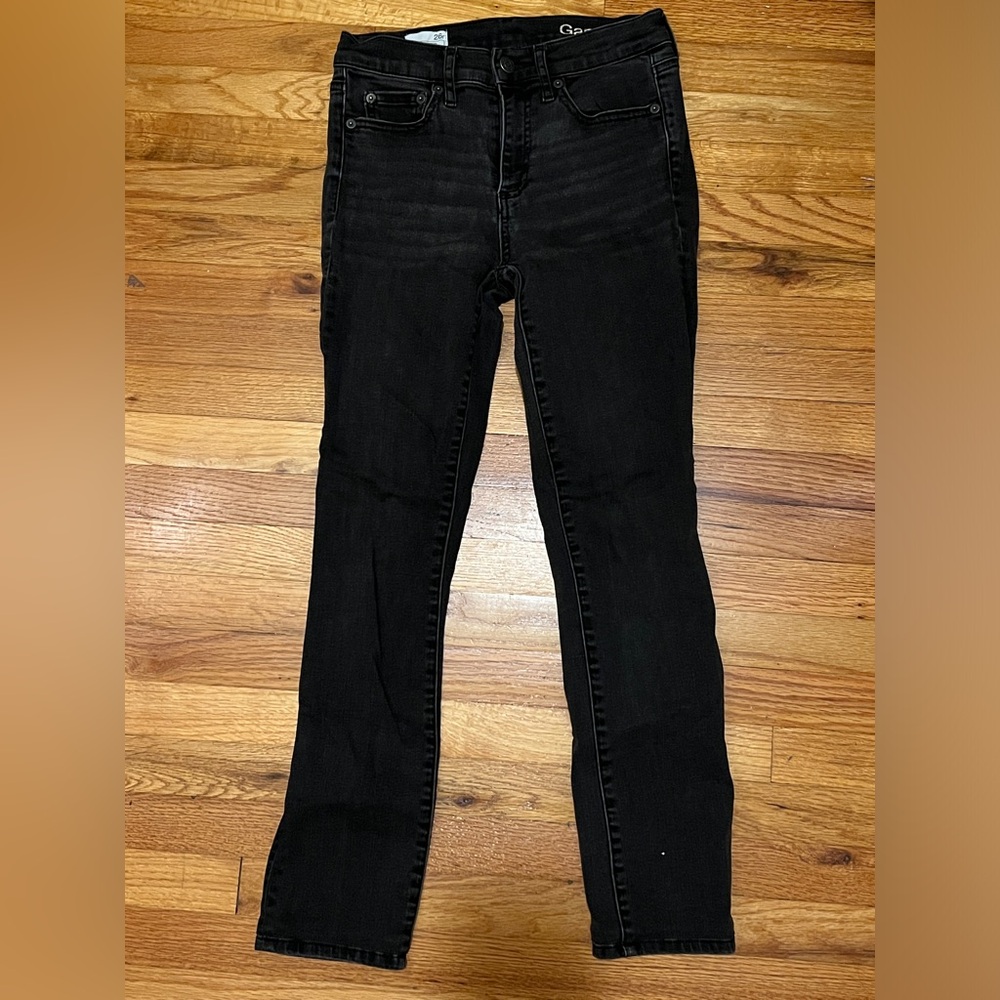 Gap 1969 26r Resolution slim straight black jeans
